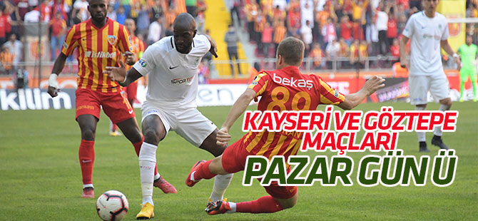 Konyaspor'un Kayserispor ve Göztepe maçları pazar günü
