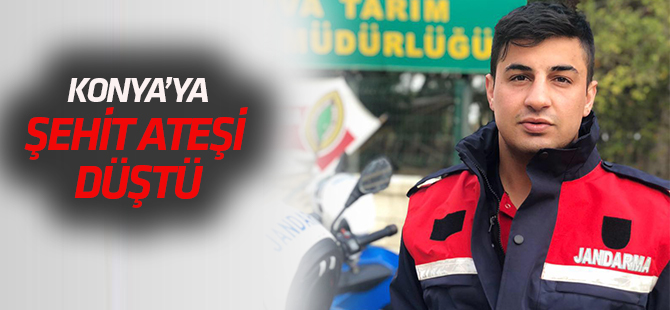 Konya’ya şehit ateşi düştü