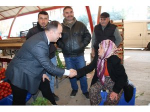 Bağımsız aday Gökçe’den pazaryeri ziyareti