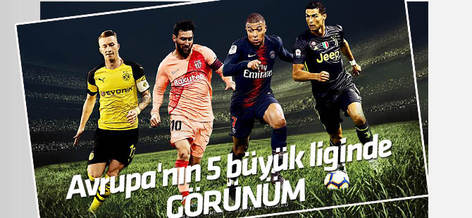 Avrupa'nın 5 büyük liginde görünüm