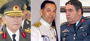 Üç general adliyede