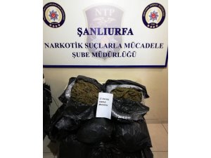 Şanlıurfa’da 57 kilo 500 gram esrar ele geçirildi