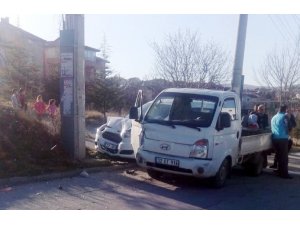 Isparta’da trafik kazası: 2 yaralı