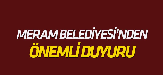 Meram Belediyesi'den imar planı hakkında açıklama
