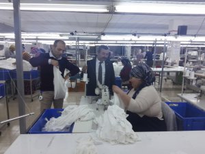 Tekstil fabrikasında yeniden işbaşı yaptılar
