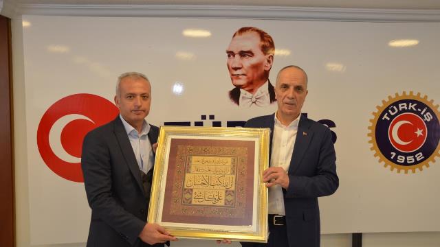Demiryol-İş Konya’dan  Türk-iş Başkanı Ergun Atalay ziyaret