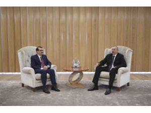 Enerji ve Tabii Kaynaklar Bakanı Fatih Dönmez, Aliyev'le görüştü