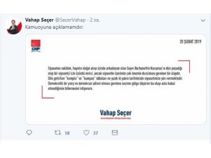 CHP’li Seçer’den Kocamaz paylaşımı