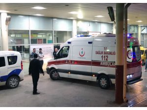 Ağzından giren mermi boynuna saplandı
