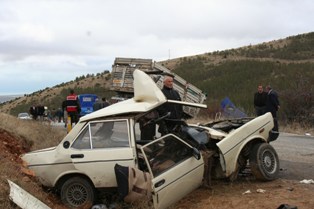 Trafik kazası bir hayata mal oldu