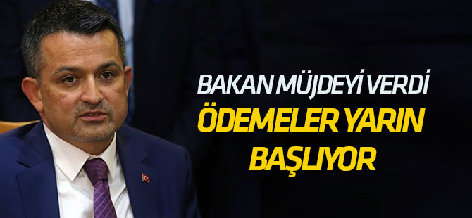 Bakan Pakdemirli: Mazot ve Gübre Destek Ödemeleri Yarın Başlıyor