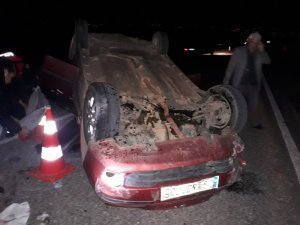 Traktör otomobille çarpıştı: 1 ölü