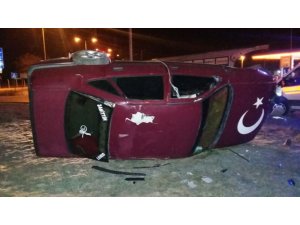 Kahramanmaraş’ta otomobil takla attı: 1 ölü, 1 yaralı