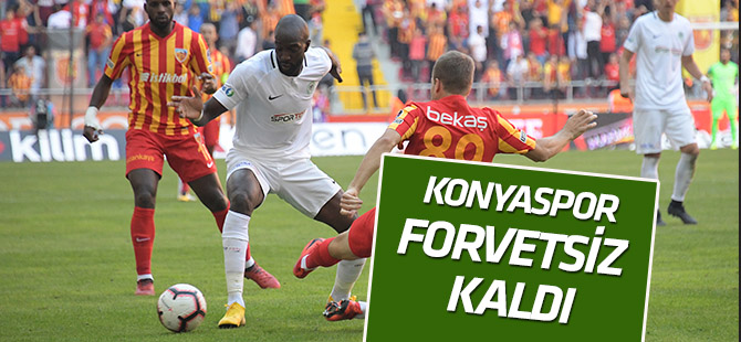 Konyaspor, Kayserispor maçı öncesi forvetsiz kaldı!