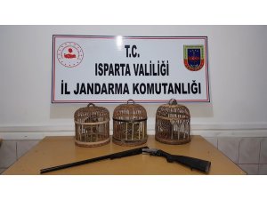 Isparta’da kaçak avcılara 20 bin 150 lira ceza