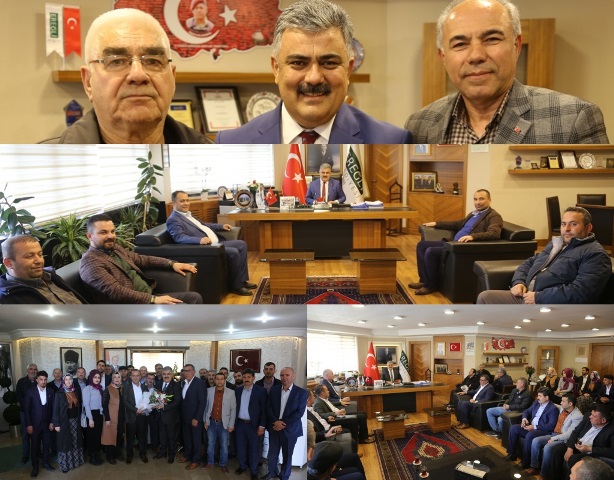 Başkan Özgüven’e ziyaretler devam ediyor