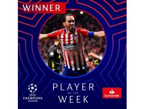 Şampiyonlar Ligi’nde haftanın futbolcusu Diego Godin