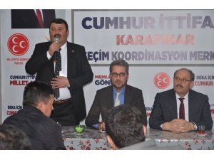 Karapınar'da Cumhur İttifakı çalışmalarını sürdürüyor