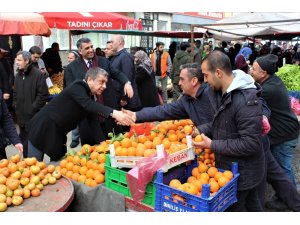 Başkan Adayı Şekerdağ, Milletvekili Erol’la seçim çalışmalarına devam ediyor
