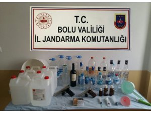 Bolu’da sahte içki imalathanelerine operasyon: 7 gözaltı