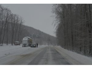 Kırklareli'nde kar yağışı