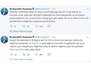 Kocamaz’ın DP’den Büyükşehir adaylığına itiraz edildi