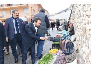 Akseki Belediye başkan adayı Özkan, pazar esnafıyla buluştu