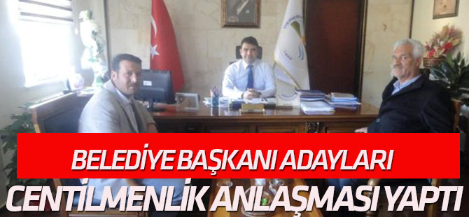 Derebucak'ta Belediye Başkanı Adayları Centilmenlik Anlaşması Yaptı