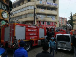 CHP Bulancak İlçe Başkanlığı’nda çıkan yangın korkuttu