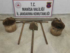 Manisa’da define avcılarına suçüstü
