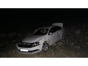 Otomobil şarampole devrildi: 1 yaralı