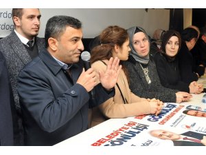 AK Parti Ortahisar Seçim Koordinasyon Merkezi yoğun kalabalığın katılımıyla gerçekleşti