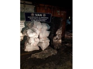 Van’da 13 bin 500 paket kaçak sigara ele geçirildi