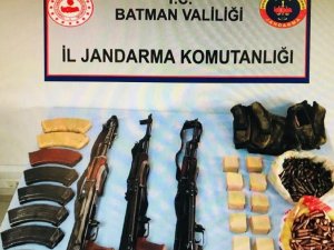 Batman’da teröristlere ait silah ve mühimmat bulundu