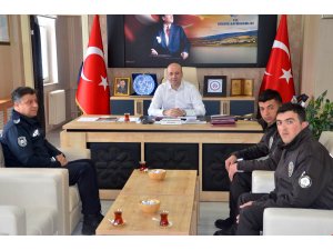 Gölova ilçesine atanan bekçilerden ziyaret