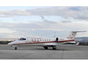 Ambulans uçak böbrek hastası için havalandı