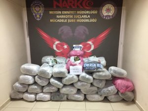 Mersin’de 182 kilo esrar ele geçirildi