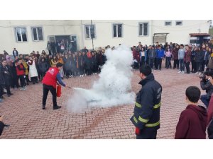 Kulu’da itfaiye ekiplerinden yangın ve deprem tatbikatı