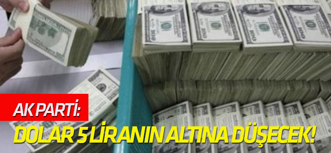 AK Parti: Dolar 5 liranın altına düşecek!