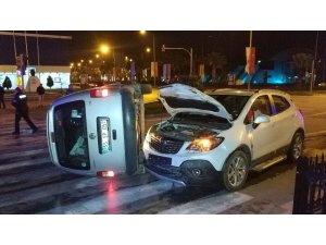 Samsun’da kavşakta trafik kazası: 2 yaralı