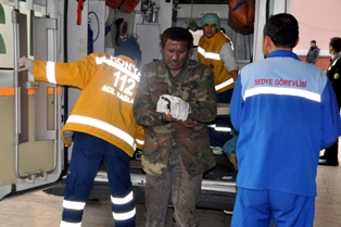 Çatı imalatı yapılan iş yerinde yangın