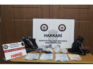 Ayakkabının tabanında uyuşturucu bulundu