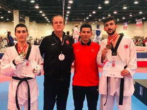 Milli taekwondoculardan ABD’de 4 altın madalya