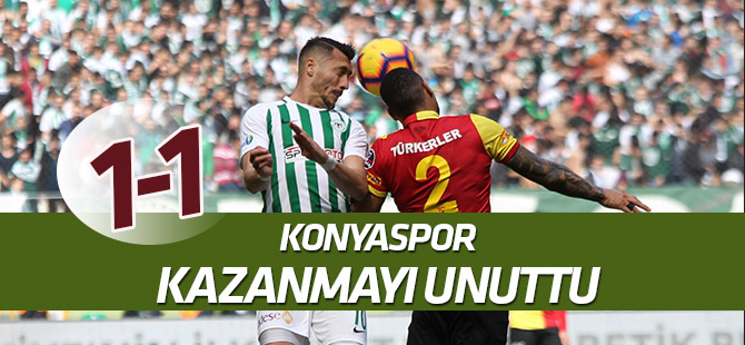 Konyaspor kazanmayı unuttu