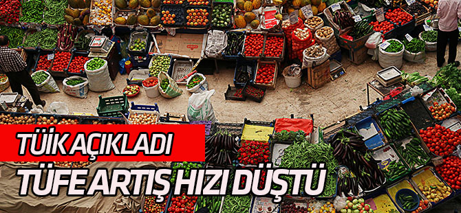 TÜFE artış hızı düştü