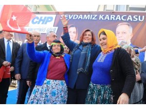 Özlem Çerçioğlu, Karacasu seçim ofisi açılışına katıldı