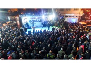 Başkan adayı Murat Kaya’nın seçim irtibat bürosuna görkemli açılış