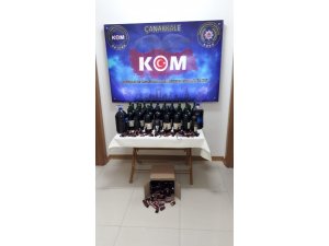 Çanakkale’de kaçak içki operasyonu