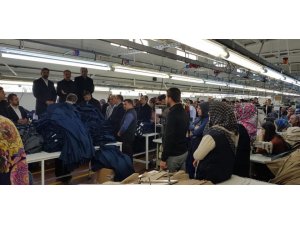 AK Parti heyeti tekstil işçileriyle bir araya geldi