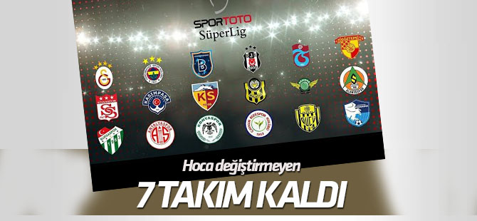Süper Lig'de hoca değiştirmeyen 7 takım kaldı